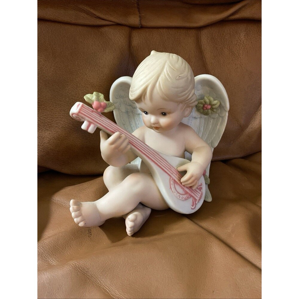 VINTAGE 1989 ENESCO BABY ANGEL PLAYING MANDOLIN GG SANTIAGO RARE🪕